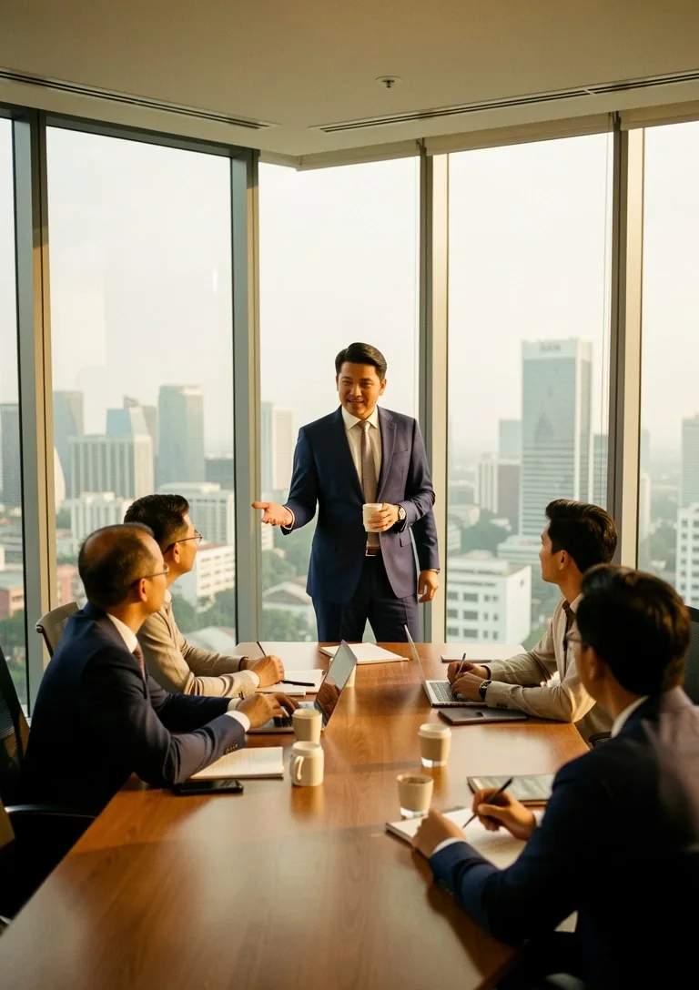 Modern professional in Jakarta